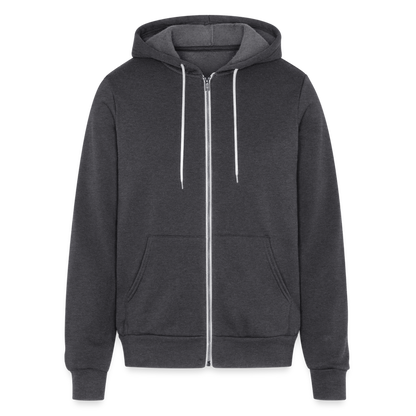 I am so Grateful | Thanksgiving Hoodie | Bella + Canvas Unisex Full Zip Hoodie - charcoal grey