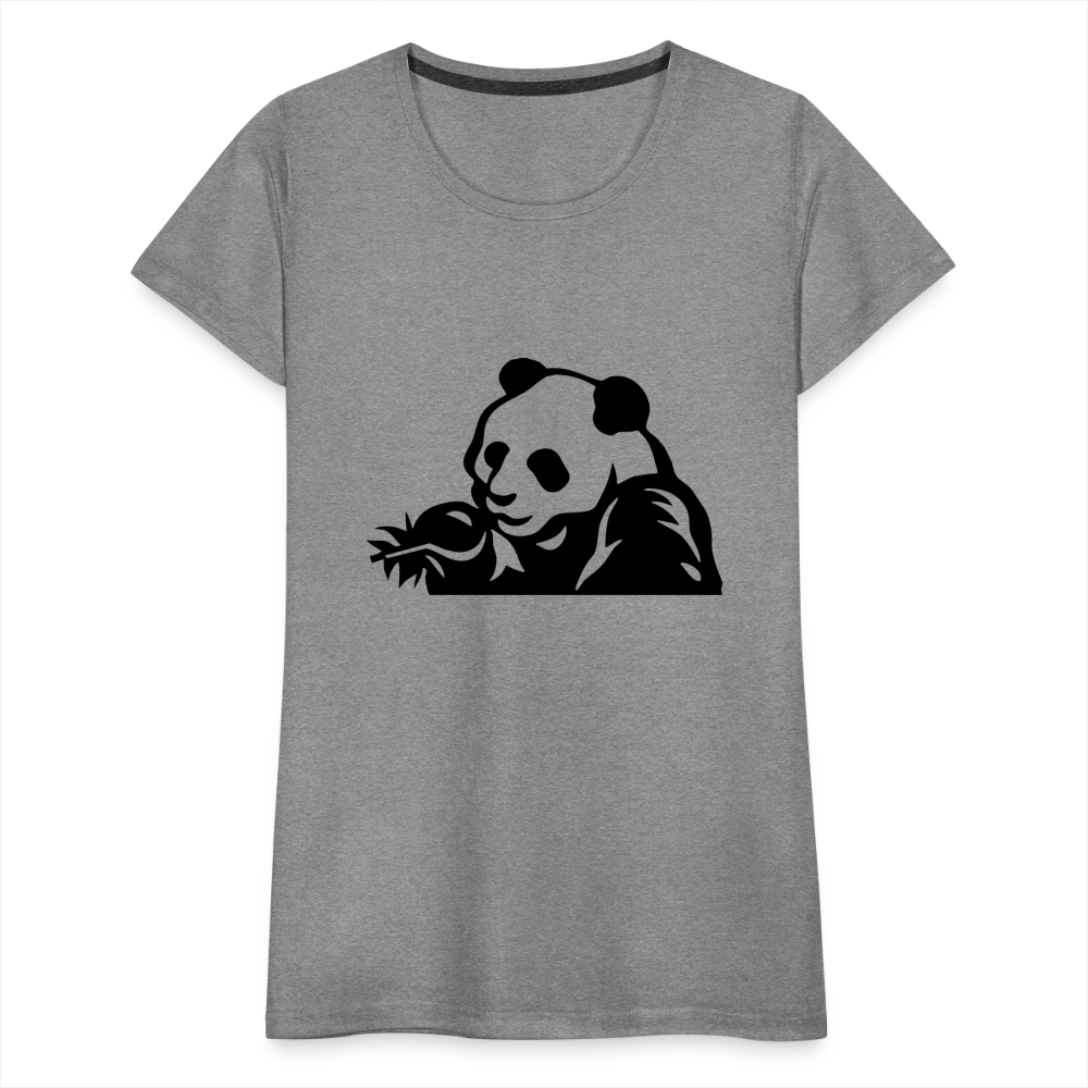 Panda Design T-Shirts for Women | Women’s Premium T-Shirt - heather gray