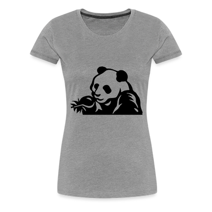 Panda Design T-Shirts for Women | Women’s Premium T-Shirt - heather gray