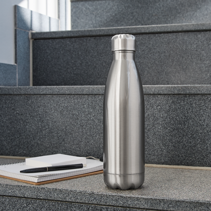 Insulated Stainless Steel Water Bottle - silver