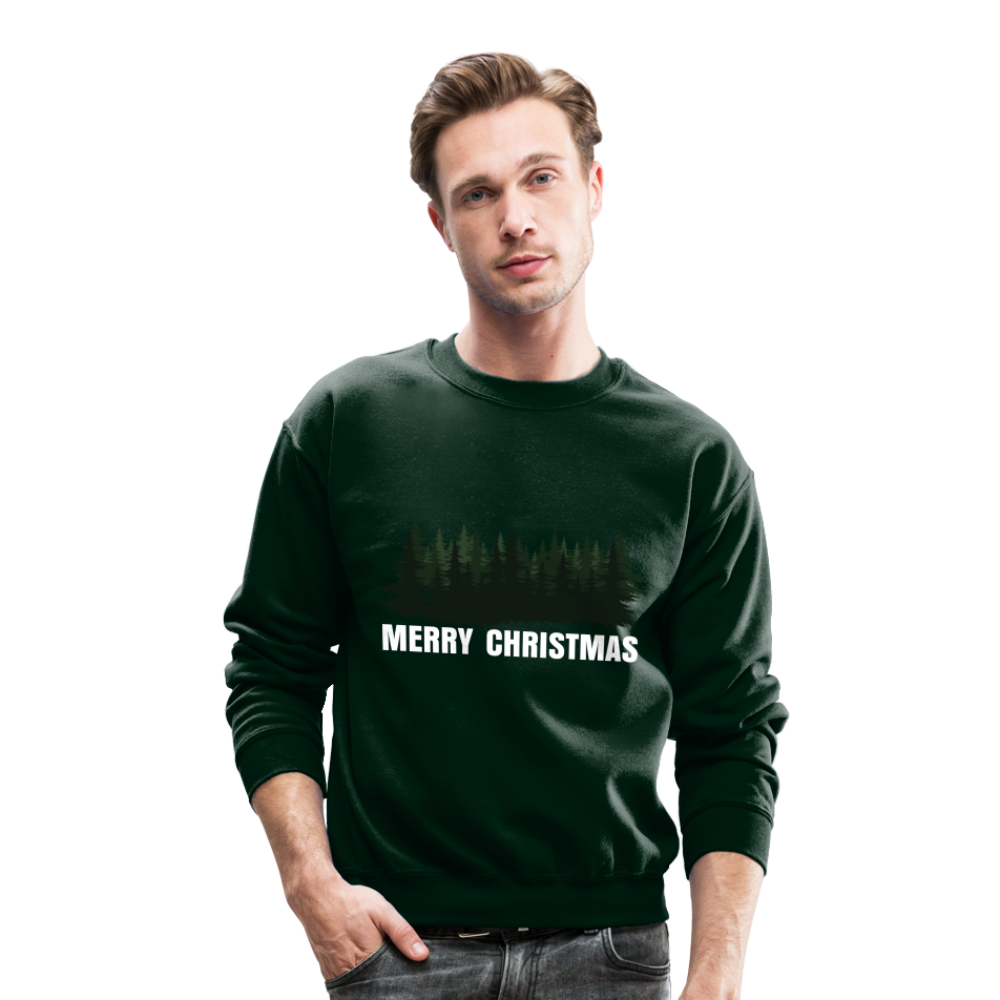 Merry Christmas Sweatshirt for Women | Merry Christmas Sweatshirt for Men | Crewneck Sweatshirt - forest green