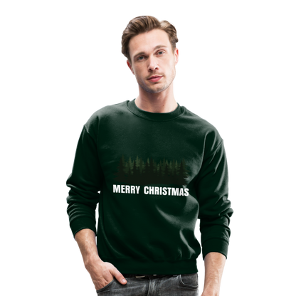 Merry Christmas Sweatshirt for Women | Merry Christmas Sweatshirt for Men | Crewneck Sweatshirt - forest green