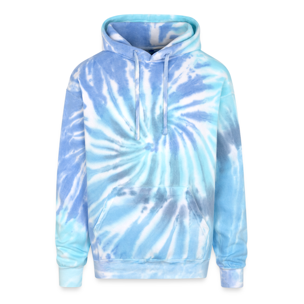 Adult Tie Dye Hoodie - blue lagoon