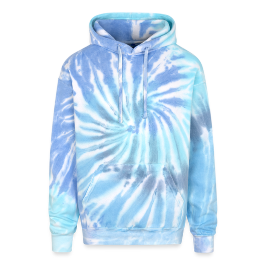 Adult Tie Dye Hoodie - blue lagoon