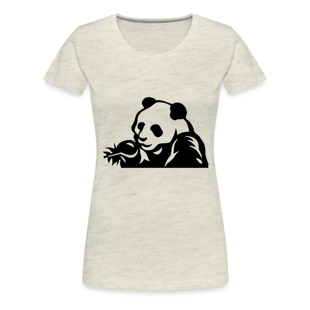 Panda Design T-Shirts for Women | Women’s Premium T-Shirt - heather oatmeal