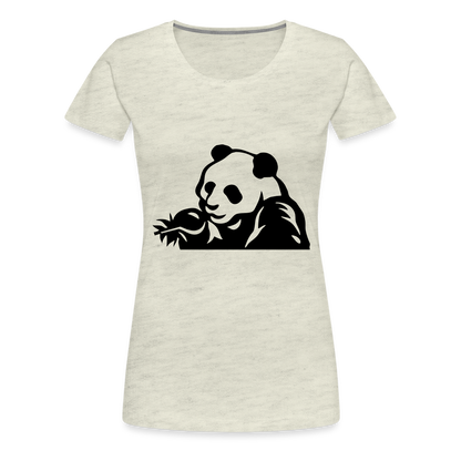 Panda Design T-Shirts for Women | Women’s Premium T-Shirt - heather oatmeal