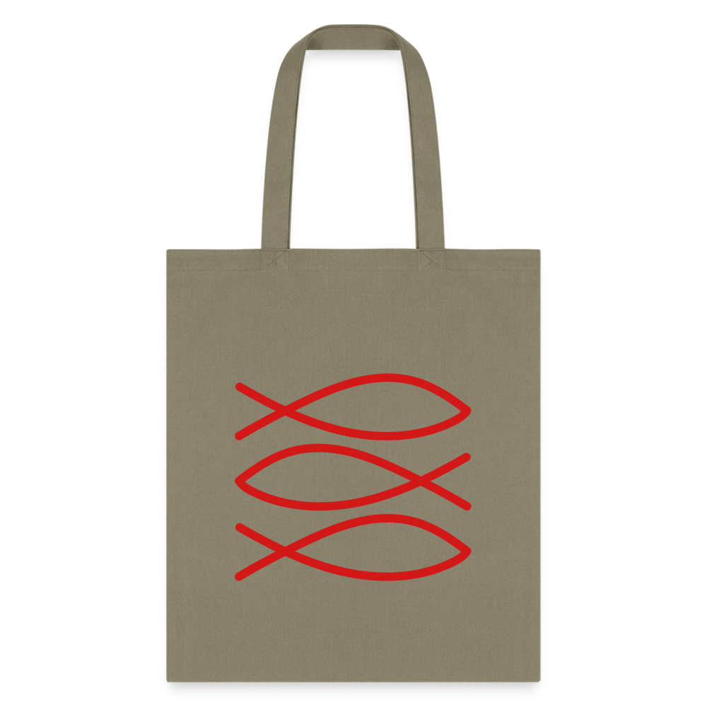 Tote Bag Chic Jesus Fish Symbol Tote Bag – Stylish & Faithful - khaki