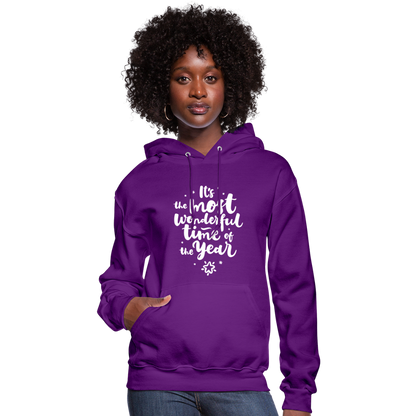 Christmas Hoodies for Her | It's the most wonderful time of the Year |Women's Hoodie - purple