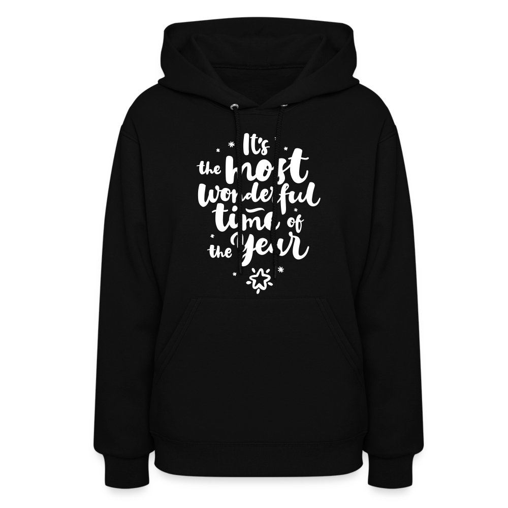 Christmas Hoodies for Her | It's the most wonderful time of the Year |Women's Hoodie - black