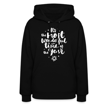 Christmas Hoodies for Her | It's the most wonderful time of the Year |Women's Hoodie - black