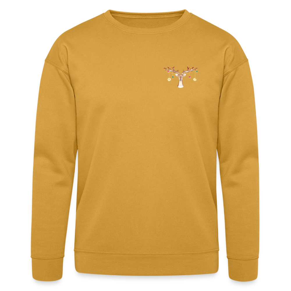 Reindeer with Decorative Hanging Ornaments | Bella + Canvas Unisex Sweatshirt - heather mustard