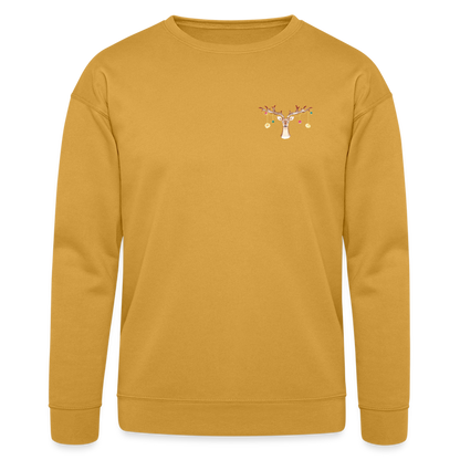 Reindeer with Decorative Hanging Ornaments | Bella + Canvas Unisex Sweatshirt - heather mustard