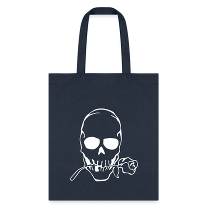 Aesthetic Skeleton Tote Bag – Bold, Chic, and Unique*- Tote Bag - navy