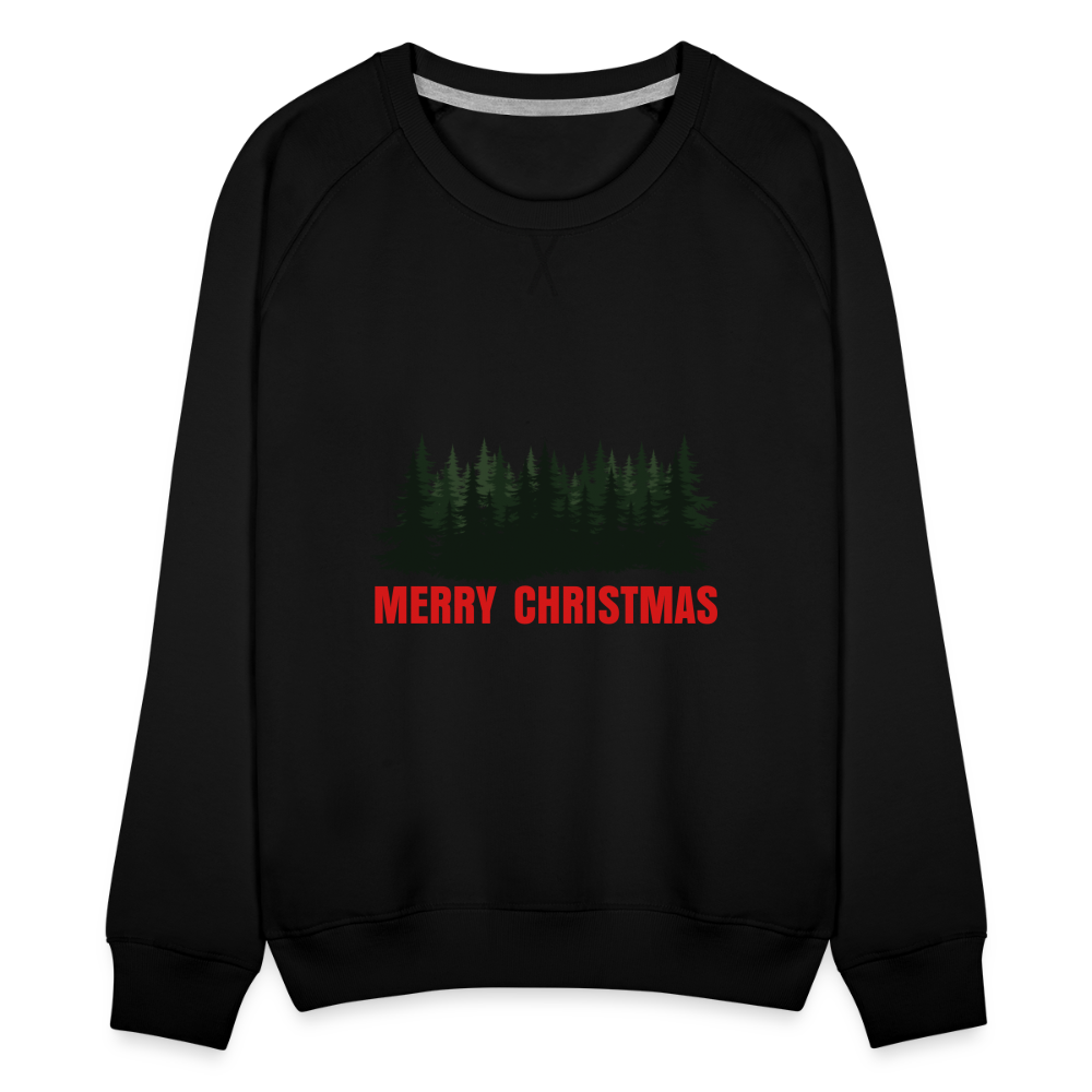 Merry Christmas Women’s Premium Sweatshirt - black