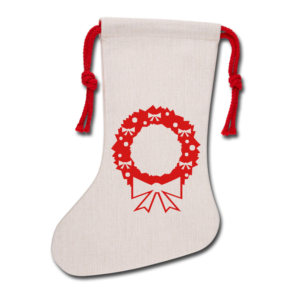 Natural Holiday Stocking– Timeless Charm for the Festive Season - natural