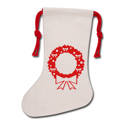 Natural Holiday Stocking– Timeless Charm for the Festive Season - natural