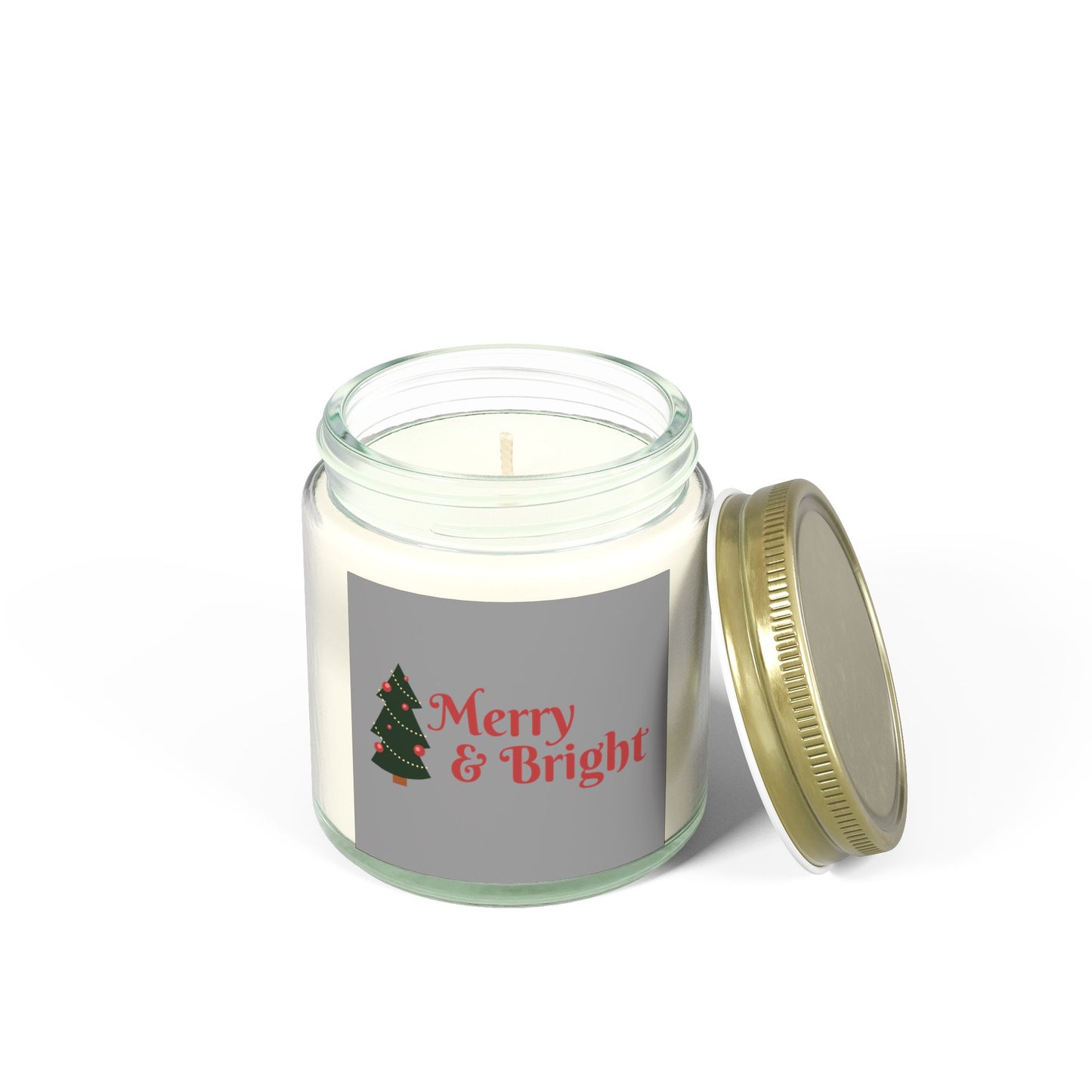 🕯️ Scented Christmas Candles | Coconut Apricot Wax (4oz, 9oz) 🌲