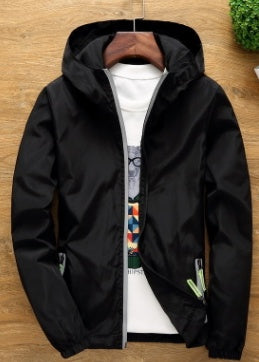 Autumn Spring Jackets | Men Bomber Jacket Male Casual Coat | Hooded Windbreaker