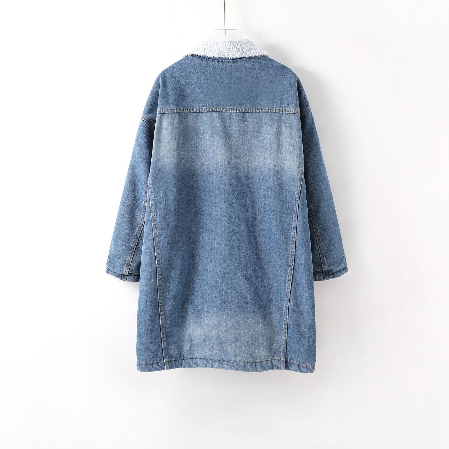 Vangull Fur Warm Winter Denim Jacket Women