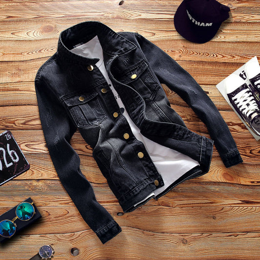 Denim jacket men's jacket