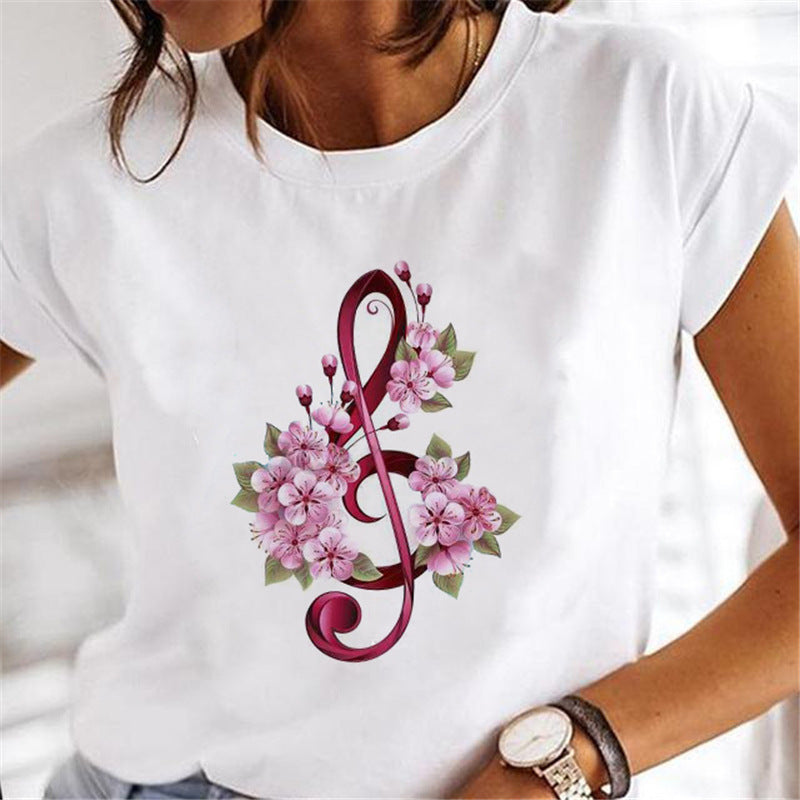 Women Dandelion T-Shirts Fashion Clothing Cartoon Clothes