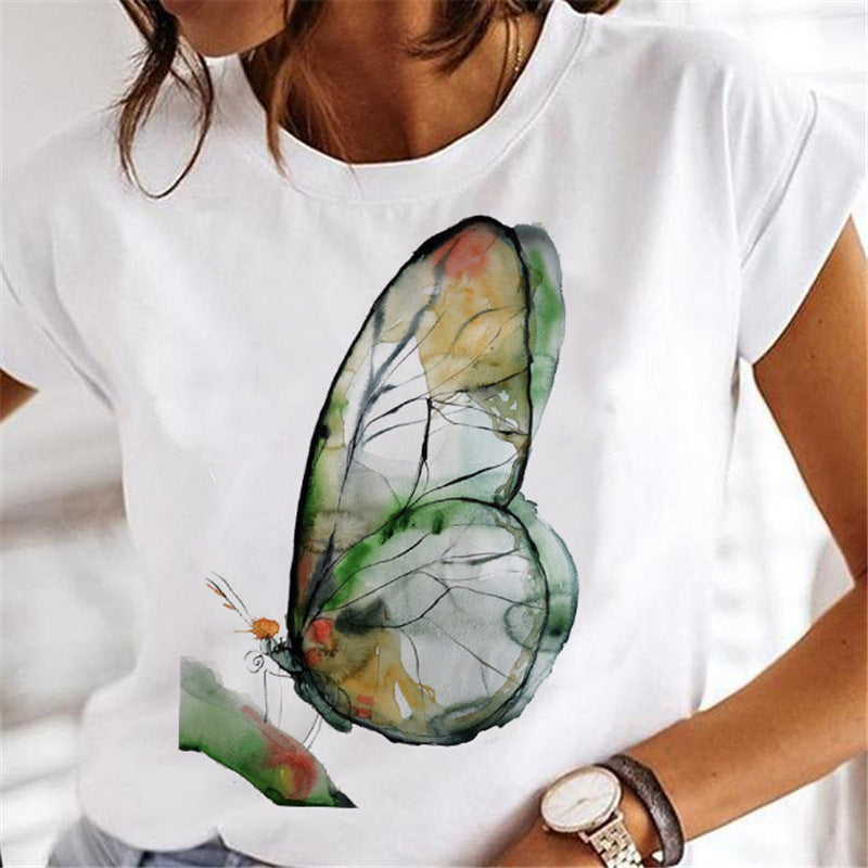 Women Dandelion T-Shirts Fashion Clothing Cartoon Clothes