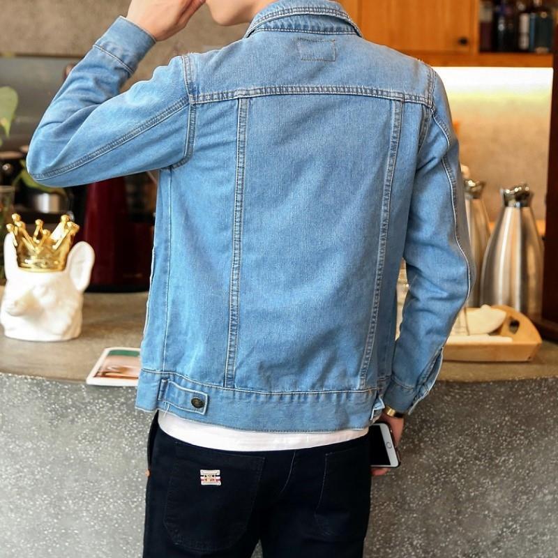 Denim Jacket Lovers Motorcycle Trendy Youth Denim Jacket