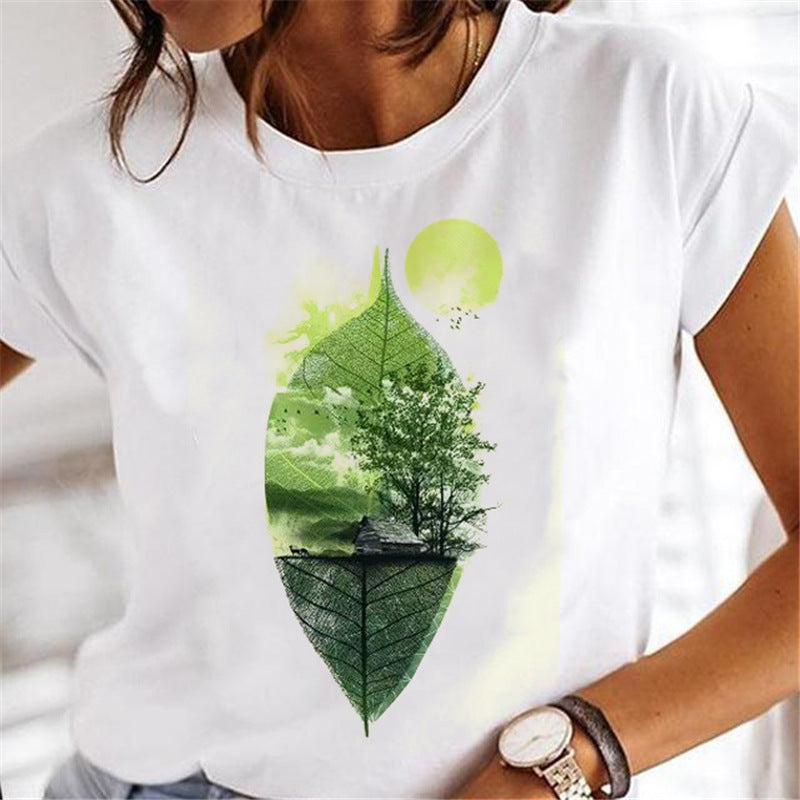 Women Dandelion T-Shirts Fashion Clothing Cartoon Clothes