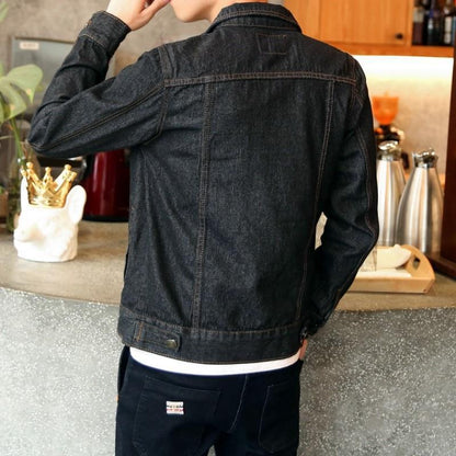 Denim Jacket Lovers Motorcycle Trendy Youth Denim Jacket