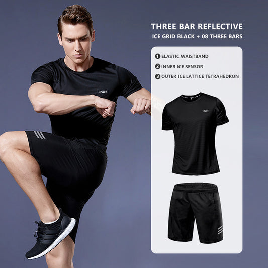 Men's Sports Suit - Breathable Athletic Wear for Running