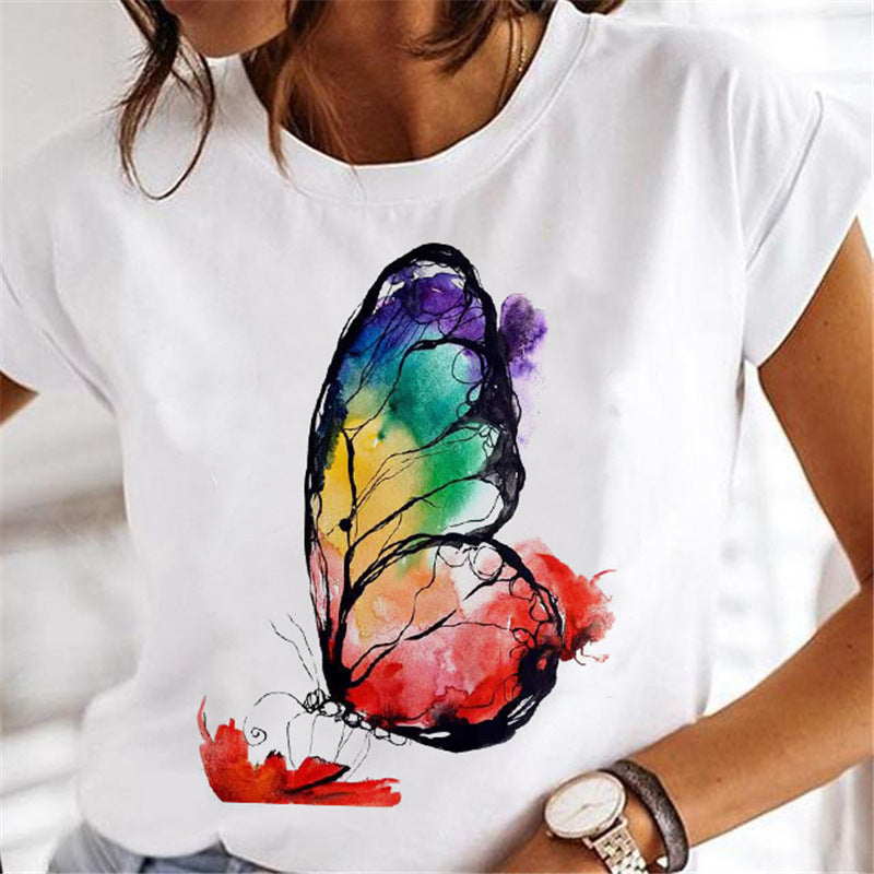 Women Dandelion T-Shirts Fashion Clothing Cartoon Clothes